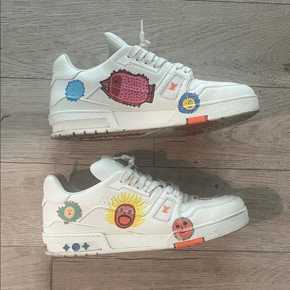 Yayoi Kasuma x Louis Vuitton White Sneaker Trainer RARE